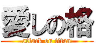 愛しの格 (attack on titan)