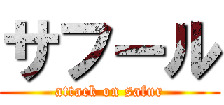 サフール (attack on safur)