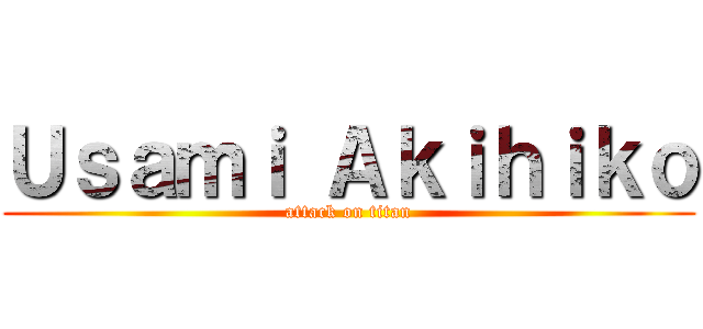 Ｕｓａｍｉ Ａｋｉｈｉｋｏ (attack on titan)