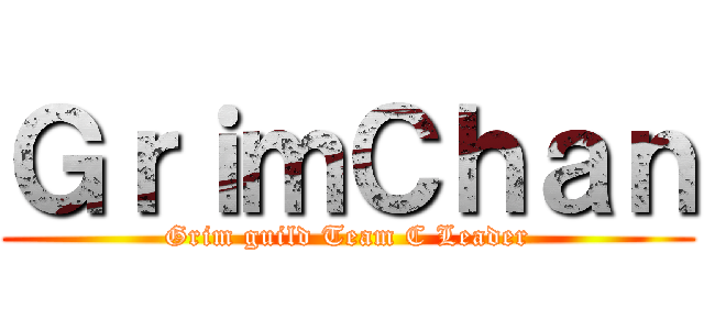 ＧｒｉｍＣｈａｎ (Grim guild Team C Leader)