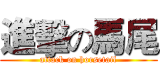 進擊の馬尾 (attack on horsetail)