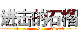 进击的石榴 (   a     lu     ba     home   ！)