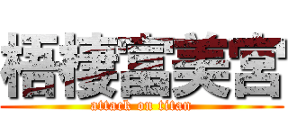 梧棲富美宮 (attack on titan)