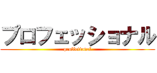 プロフェッショナル (proffetional)