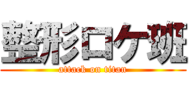 整形ロケ班 (attack on titan)