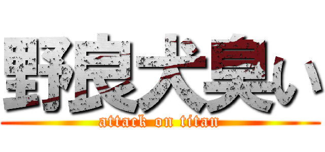 野良犬臭い (attack on titan)