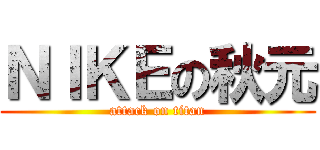 ＮＩＫＥの秋元 (attack on titan)