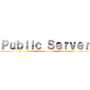 Ｐｕｂｌｉｃ Ｓｅｒｖｅｒ ()