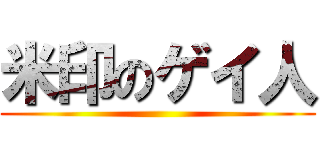 米印のゲイ人 ()