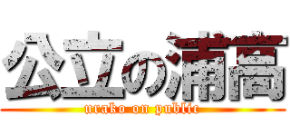 公立の浦高 (urako on public)