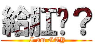 給肛嗎？ ( I am GAY)