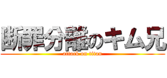 断罪分離のキム兄 (attack on titan)