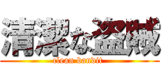 清潔な盗賊 (clean bandit )