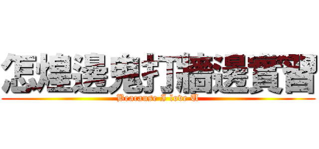 怎煌邊鬼打牆邊實習 (Beacause I love U)