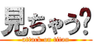 見ちゃう😂 (attack on titan)