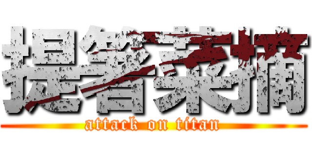 提箸菜摘 (attack on titan)