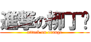 進撃の柳丁幫 (attack on orange)