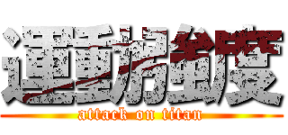 運動強度 (attack on titan)