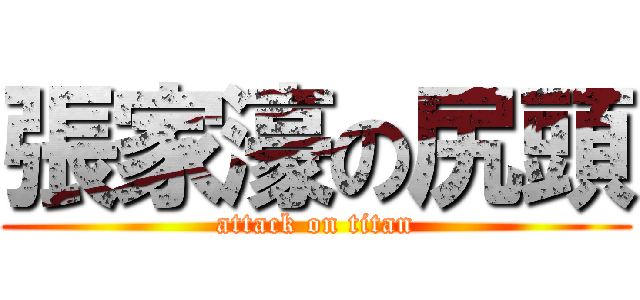 張家濠の尻頭 (attack on titan)
