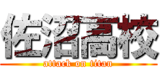 佐沼高校 (attack on titan)
