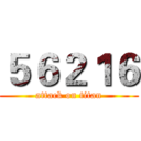 ５６２１６ (attack on titan)