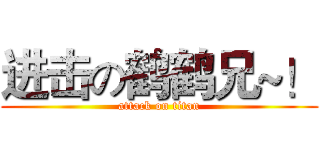 进击の鹤鹤兄~！ (attack on titan)