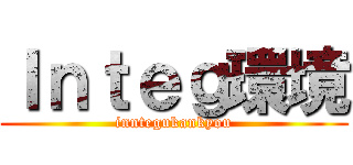 Ｉｎｔｅｇ環境 (inntegukankyou)