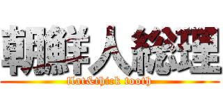 朝鮮人総理 (flat&thick tooth)