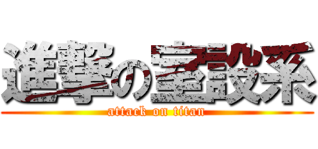 進撃の室設系 (attack on titan)