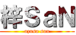 梓ＳａＮ (azusa san)