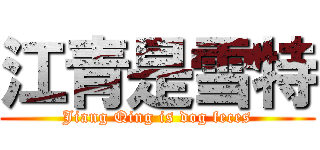 江青是雪特 (Jiang Qing is dog feces)