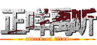 正咩禹昕 (attack on titan)