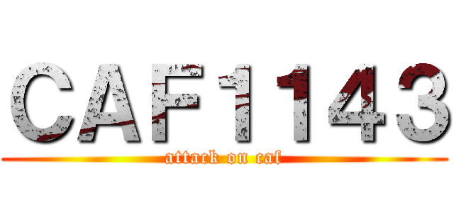 ＣＡＦ１１４３ (attack on caf)