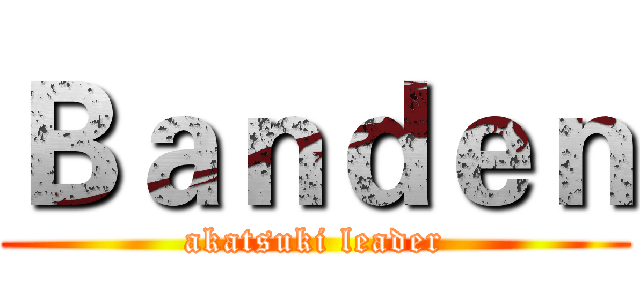 Ｂａｎｄｅｎ (akatsuki leader)