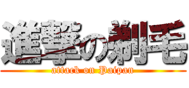 進撃の剃毛 (attack on Paipan)