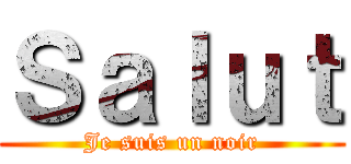 Ｓａｌｕｔ (Je suis un noir)