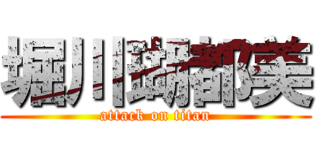堀川瑚都美 (attack on titan)