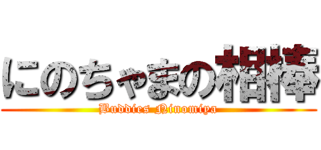 にのちゃまの相棒 (Buddies Ninomiya)