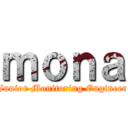 ｍｏｎａ (Junior Monitoring Engineer)