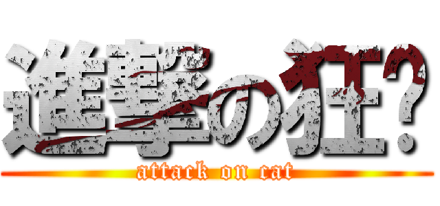 進撃の狂貓 (attack on cat)