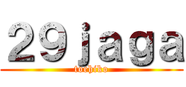 ２９ｊａｇａ (toehiko)