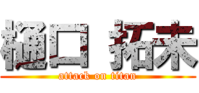 樋口 拓未 (attack on titan)