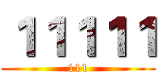 １１１１１ (111)