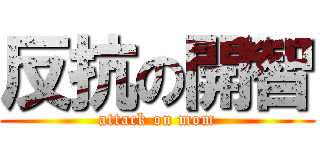 反抗の開智 (attack on mom)