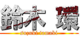 鈴木 環 (suzuki tamaki)