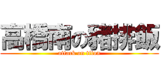 高橋南の豬排飯 (attack on titan)