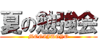夏の勉強会 (MOGIJUGYO)