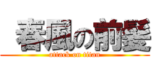  春風の前髪 (attack on titan)