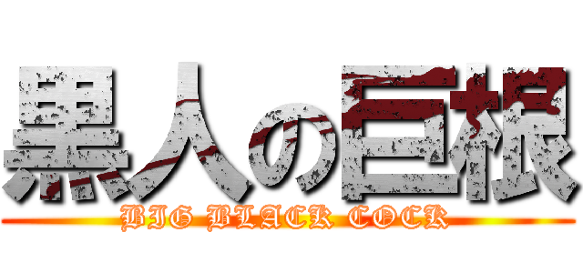 黒人の巨根 (BIG BLACK COCK)