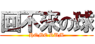 回不來の球 (HOME RUM)